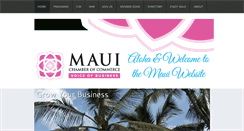Desktop Screenshot of mauichamber.com
