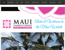 Tablet Screenshot of mauichamber.com